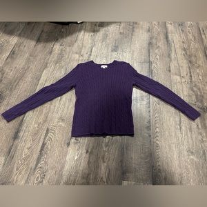 Women's size large, St. John's Bay purple sweater.
